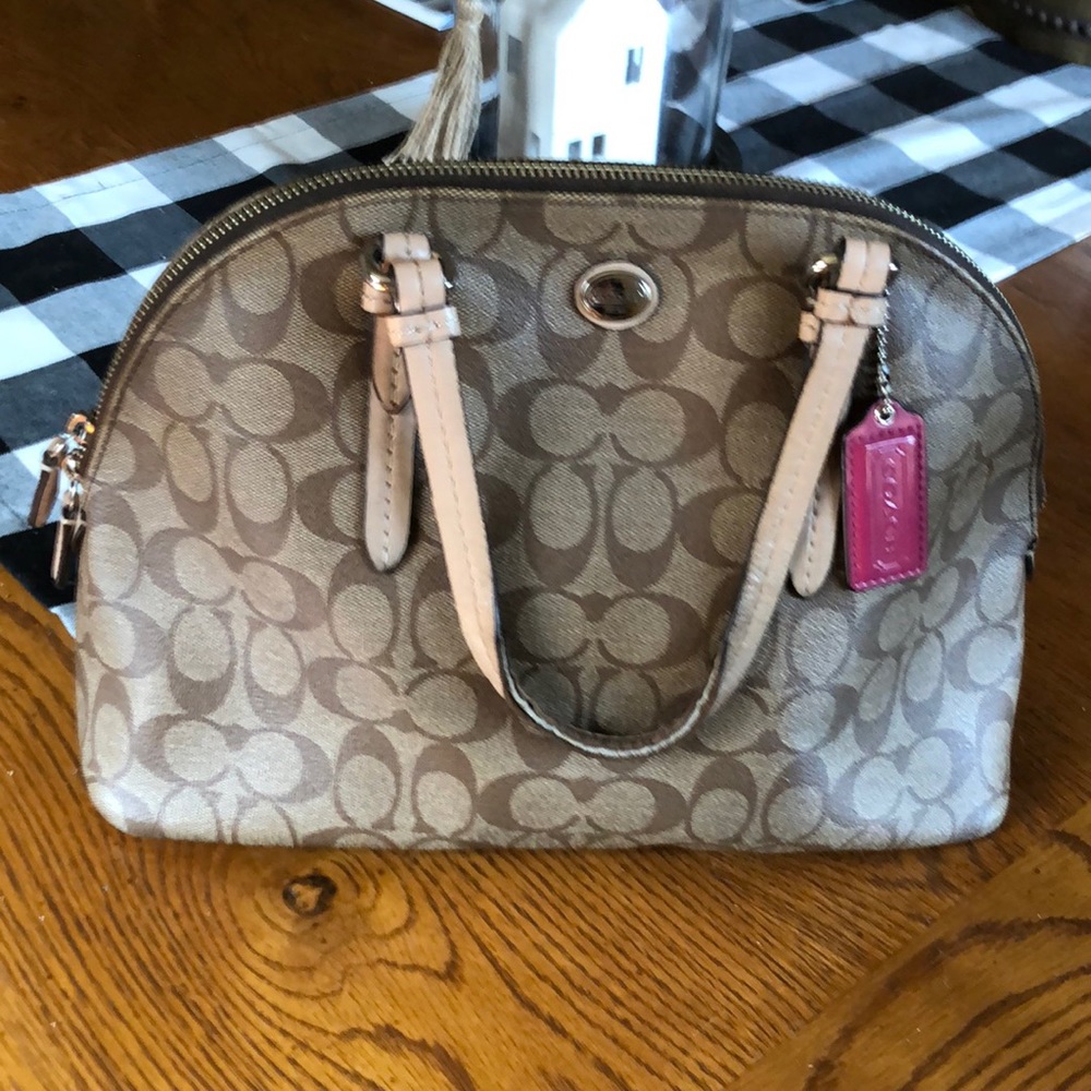 Coach signature satchel